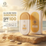 کرم ضد آفتاب رنگی استیلن، SPF 100، مدل All-In-One، مناسب انواع پوست با تنالیته متوسط و حجم 100 میلیلیتر، ضدآب، محافظتکننده در برابر اشعههای UVA و UVB و مرطوبکننده، PA+++، آبرسانی عمیق و طولانیمدت پوست، با ماندگاری 2 ساعته
